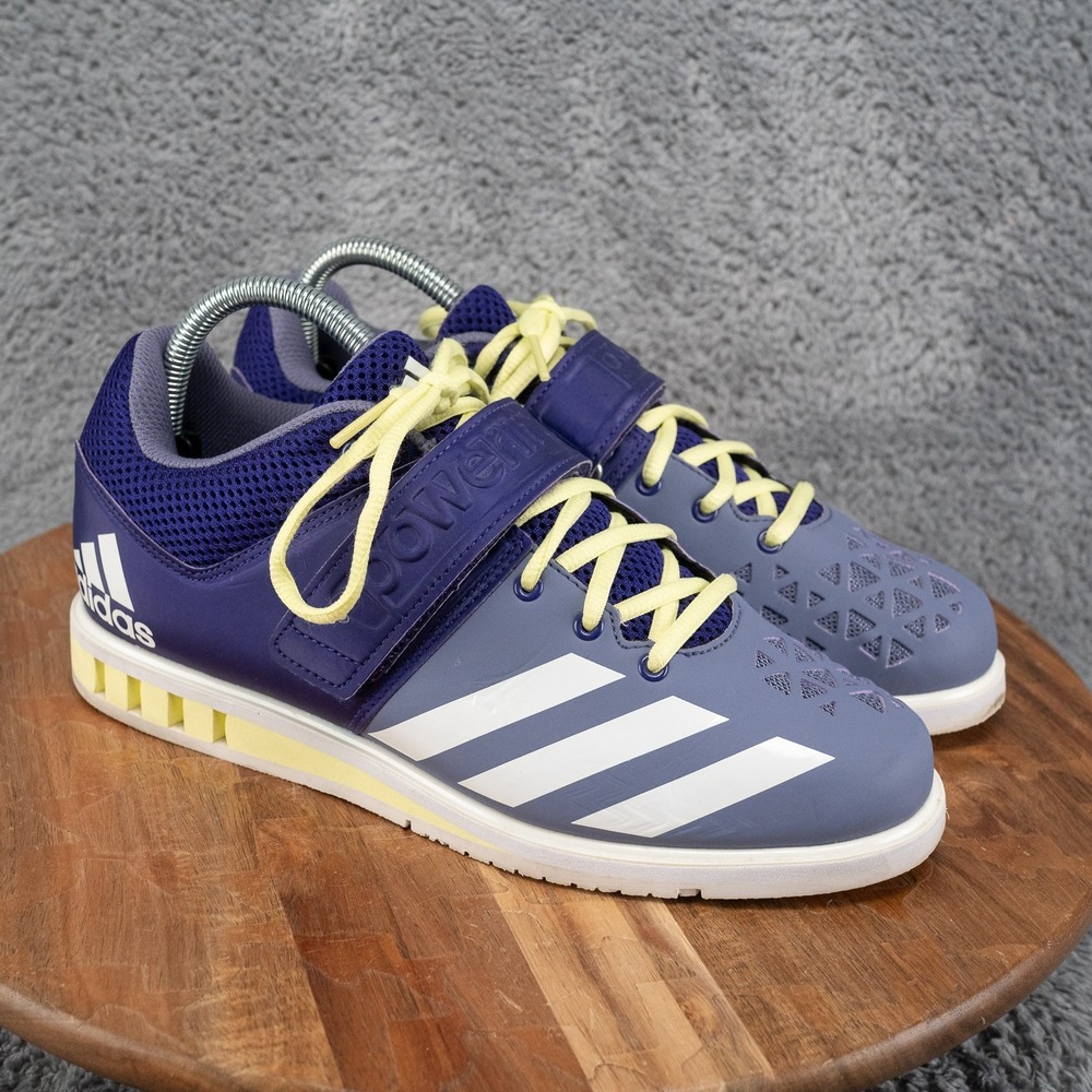 Adidas Womens  AQ4477 Purple Lace Strap Weight Lifting Cross Trainer Size 8.5